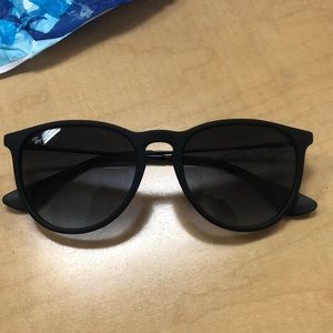 Authentic** Ray Ban Matte Black Erika Sunglasses